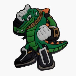 Vector the Crocodile Shoe Charm Hedgehog
